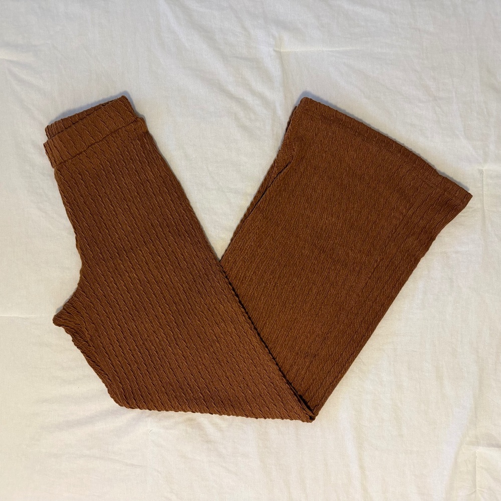 Women's Burnt Orange Flare Pants